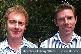 Directors Ant White & Bruce Mcleod - Land Surveyors
